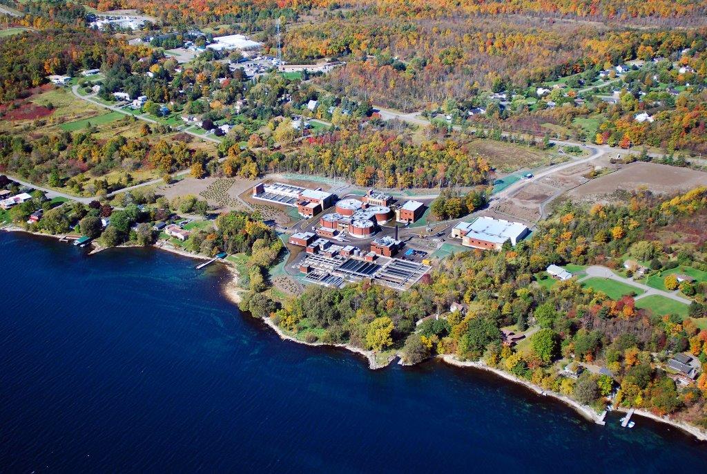 Arial photo of Ravensview Wastewater Treatment Facility