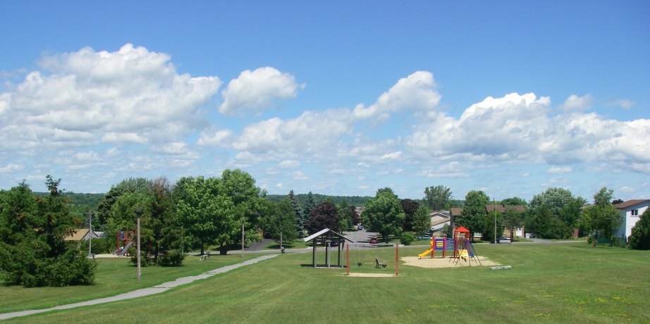 The playground equipment at O'Connor Park