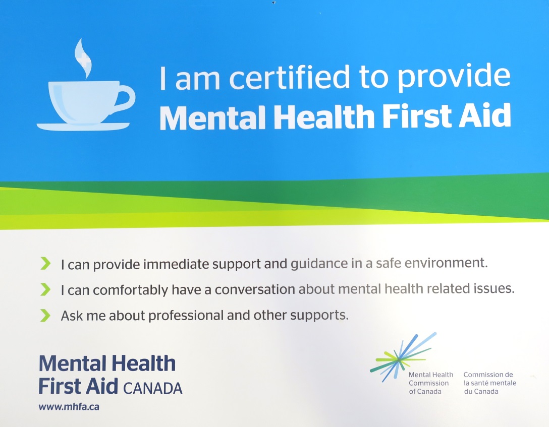 illustrative photo of a mental health first aid certificate