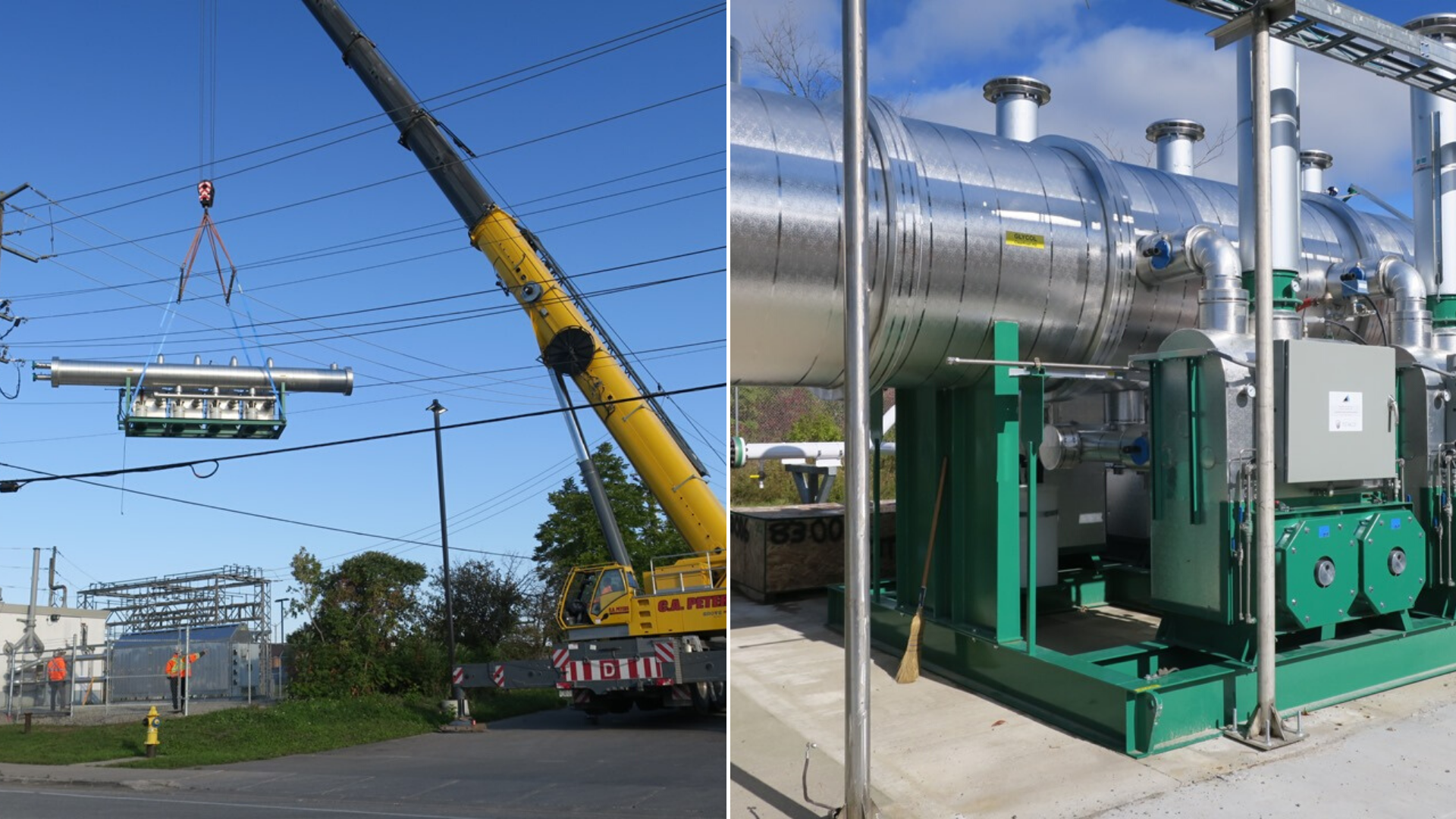 The installation of new gas heaters at natural gas regulating stations.