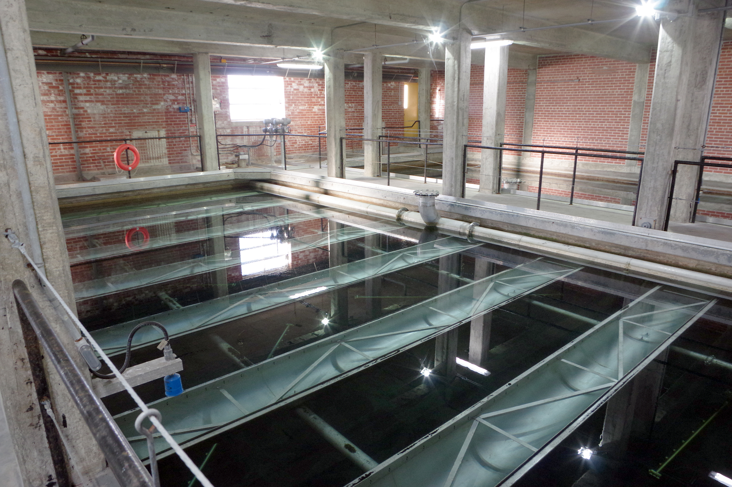 Water treatment operators help ensure water quality, at the King Street Water Treatment Plant