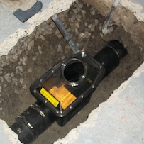 A photo of a backwater valve
