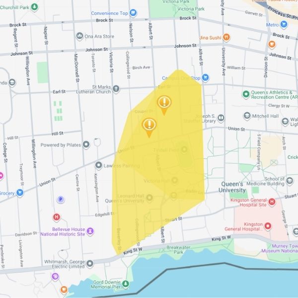 Planned power outage affecting areas near Queen’s University on June 3 