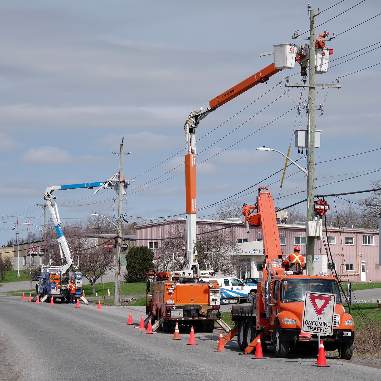 Crews are responding to a power outage in central Kingston