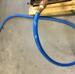 Hose for temporary water service line.