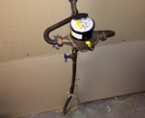 water meter intake pipe (where to check for vibrations)